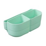 Silikónový bento organizér do stredného boxu - zelený