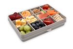 Snackle Box krabička na svačinu 1368 ml - šedá