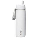 Nerezová termolahev s brčkem 690 ml - white out