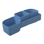 Silikonový bento organizér do velkého boxu - modrý
