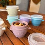 Silikonové kelímky na potraviny Snap&Go 59 ml - 6ks - Luxe pastelové