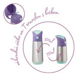 Náhradní víčko pro Termosku na pití s brčkem - lilac pop