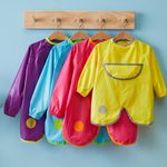 Bryndáček s rukávy velký - žlutý