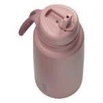 Nerezová termolahev s brčkem 1l - berry smoothie