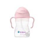 Hrnček so slamkou - ružový 240 ml
