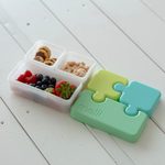 Desiatový box Puzzle 850 ml - zelený, limetkový, modrý