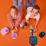 Silikónový bento organizér do stredného boxu - modrý