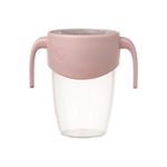 360° netekoucí učící hrneček 250 ml - růžový