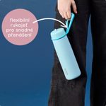 Nerezová termofľaša so slamkou 690 ml - pink paradise