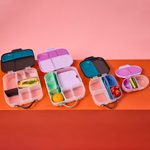 Silikónový bento organizér do stredného boxu - zelený