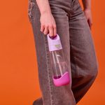 Lahev na pití s brčkem 600 ml - sugar plum