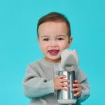 Termoska na pitie so slamkou 350 ml - béžová