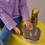 Box na občerstvenie stredný + Termoska na pitie so slamkou - sada Batman | b.box