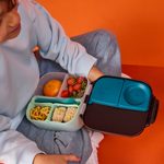 Silikónový bento organizér do stredného boxu - zelený