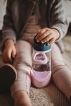 Fľaša Sport na pitie 600 ml - indigová/ružová