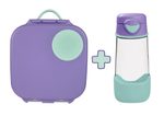 Svačinový box střední + Sport lahev 450 ml - set lilac pop