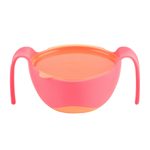 Miska s brčkem XL - růžová 500 ml