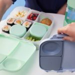 Svačinový box stredný + krabičky Snack tubs - set zelený