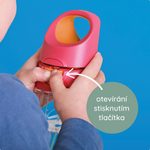 Fľaša na pitie so slamkou 600 ml - lilac pop