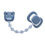 Silikonový klip na dudlík, 2 ks - sage/ocean