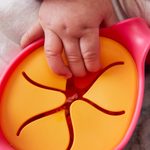 Hrneček pro batolata + Miska s brčkem - set růžový