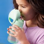 Láhev na pití s brčkem Junior 380 ml - spearmint