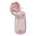 Láhev na pití s brčkem Junior 380 ml - blush crush