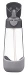 Svačinový box střední + Lahev s brčkem 600 ml - graphite