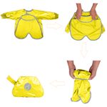 Bryndáček s rukávy - žlutý