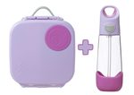 Svačinový box střední + Lahev s brčkem 600 ml - set sugar plum