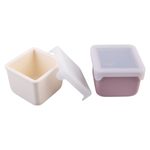 Silikónové desiatové krabičky 237 ml, 2ks - ružové