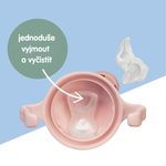Hrnček s náustkom 4m+ - světlo modrý 240 ml