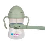 Hrnček so slamkou + Univerzálny silikónový pás - set zelený