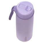 Nerezová termofľaša so slamkou 690 ml - lilac love