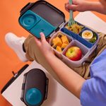 Silikónový bento organizér do stredného boxu - modrý