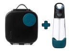 Svačinový box střední + Lahev s brčkem 600 ml - set night vision