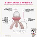 Cumlík a hryzadlo na kŕmenie - svetlo fialové