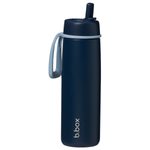 Nerezová termofľaša so slamkou 690 ml - midnight