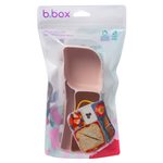 Silikonový bento organizér do velkého boxu - růžový