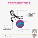Uklidňující přívěsek Sovička, modrý