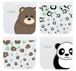 Opakovatelně použitelné sáčky na svačinu 4ks- Panda, Medvěd