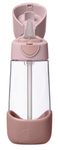 Fľaša na pitie so slamkou 450 ml - blush crush