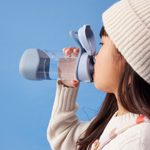 Náhradní lahev na pití s brčkem/ sport 450 ml