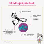 Uklidňující přívěsek Srdíčko, melounově růžový