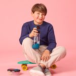 Lahev na pití s brčkem 600 ml - night vision