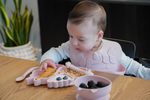 Detská silikónová jedálenská súprava, 5 dielna - Jednorožec