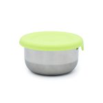 Nerezová dóza 89 ml so silikónovým viečkom 3ks - zelená/ modrá