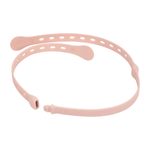 Hrnček so slamkou + Univerzálny silikónový pás - set ružový