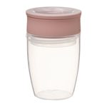 360° netekoucí učící hrneček 250 ml - růžový