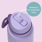 Nerezová termofľaša so slamkou 1l - berry smoothie